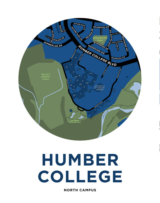 Humber College North Campus Map Print