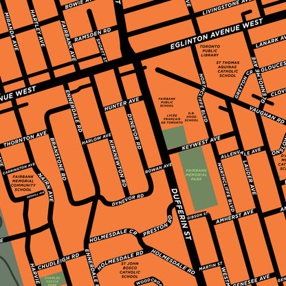 Fairbank Neighbourhood Map Print