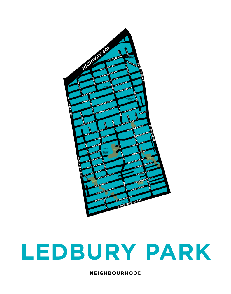 Ledbury Park Map Print