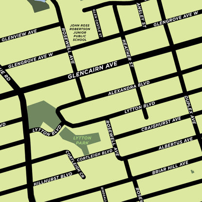 Lytton Park Neighbourhood Map Print