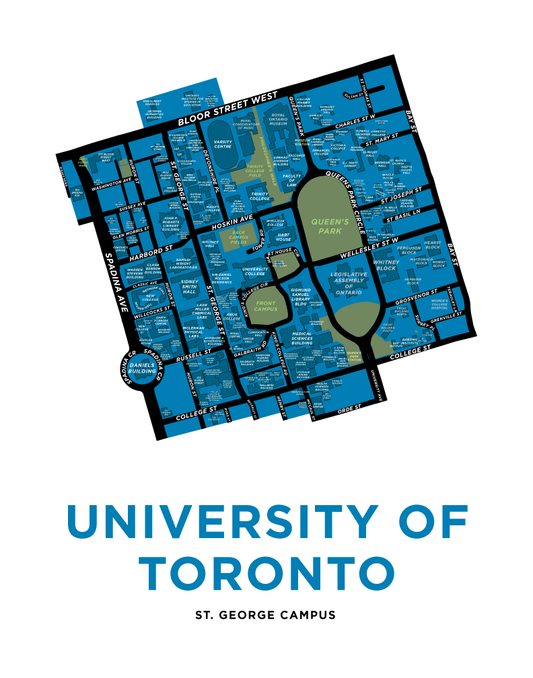 University of Toronto Map Print