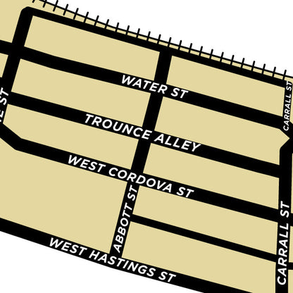 Gastown Neighbourhood Map Print