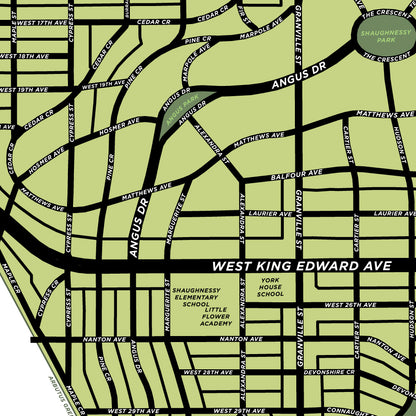 Shaughnessy Neighbourhood Map Print