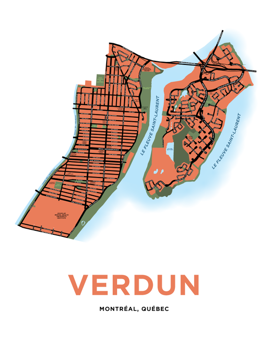 Verdun Map Print