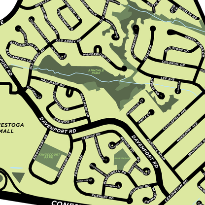 Colonial Acres Neighbourhood Map Print