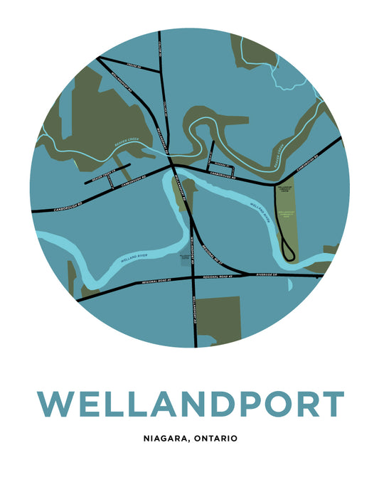 Wellandport Map Print