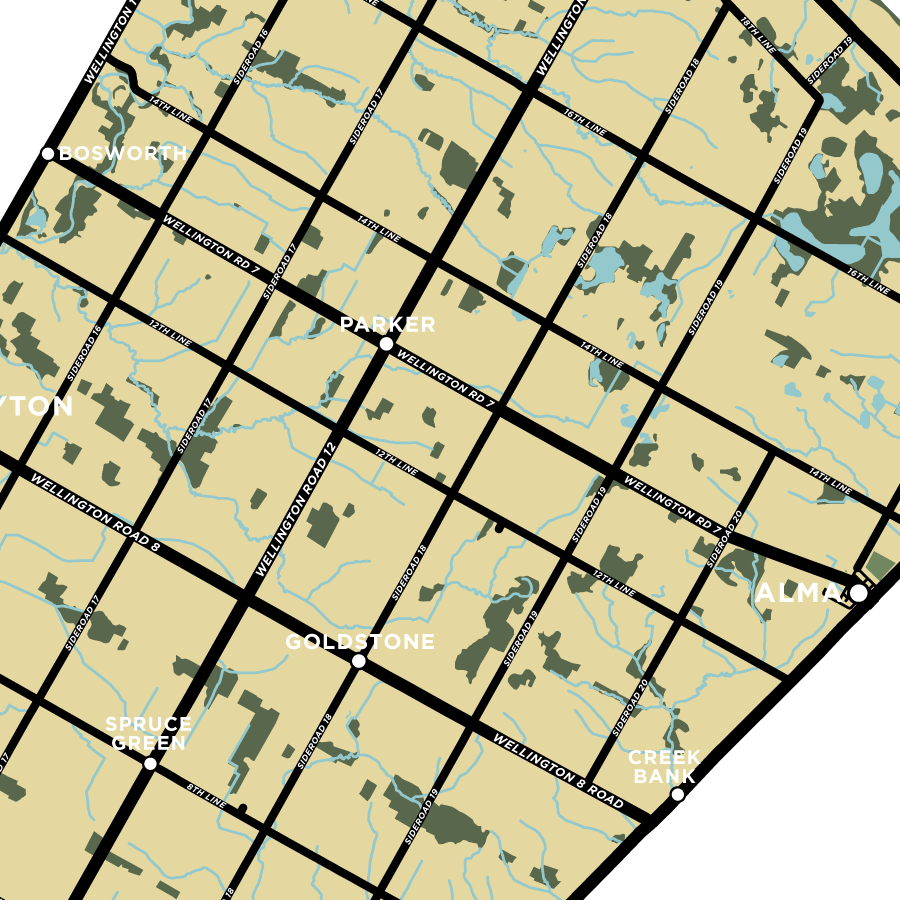 Peel Township Map Print