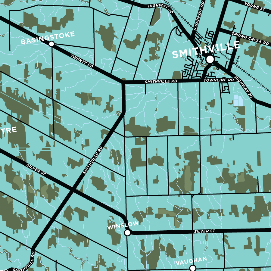 West Lincoln Map Print