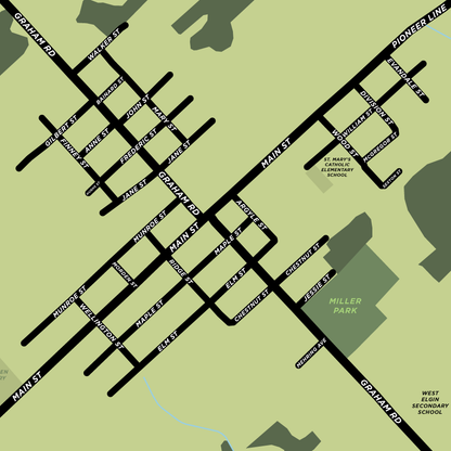 West Lorne Map Print