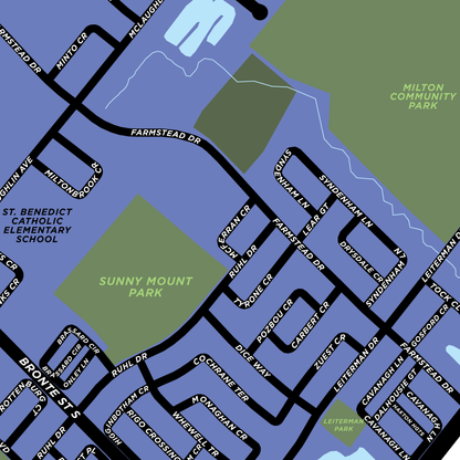 Wilmott Neighbourhood Map Print