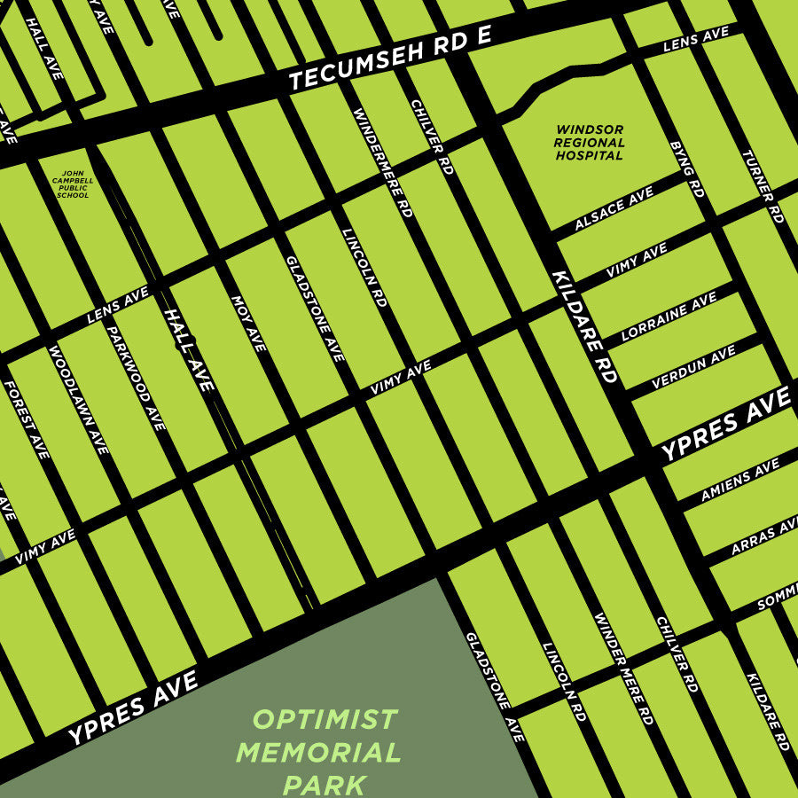 South Walkerville Neighbourhood Map Print