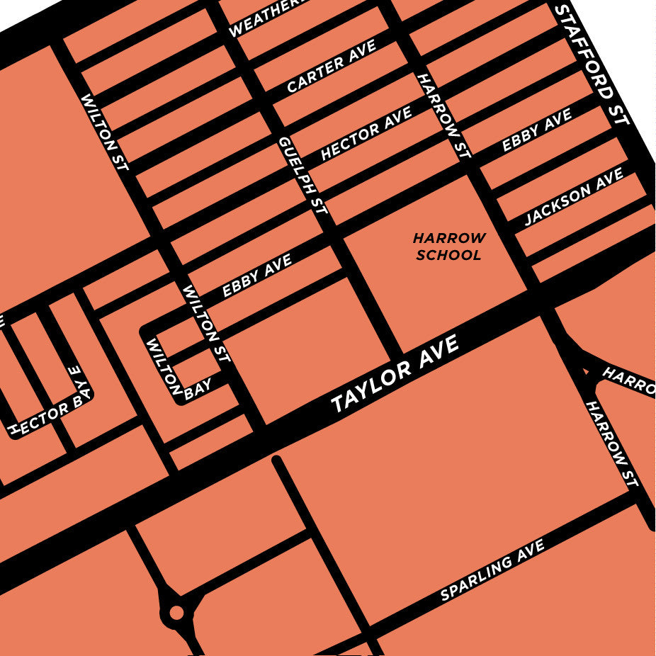 Grant Park Neighbourhood Map Print