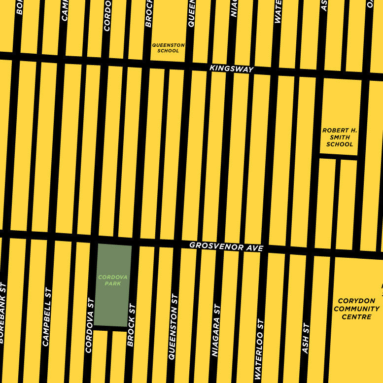 North River Heights Neighbourhood Map Print