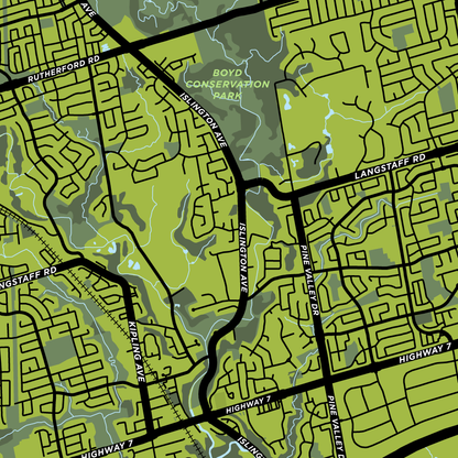 Woodbridge Map Print