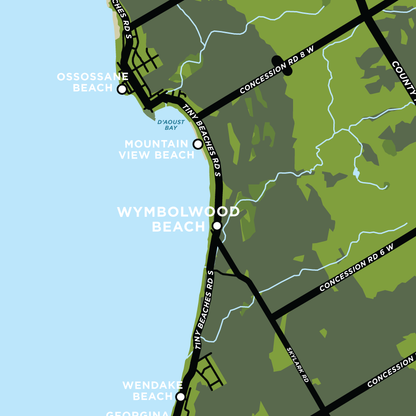 Wymbolwood Beach Map Print