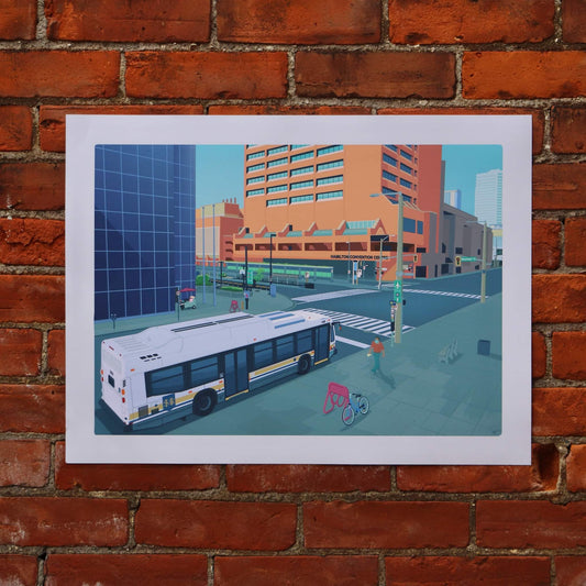 Print: King Street West, Hamilton